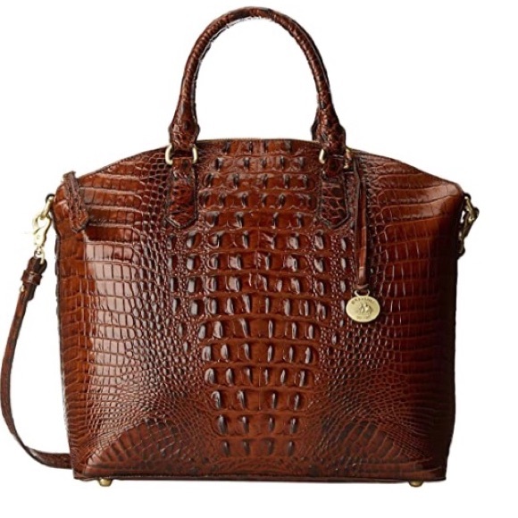 Final sale New Brahmin Large Duxbury Satchel pecan Melbourne bag - Picture 5 of 11